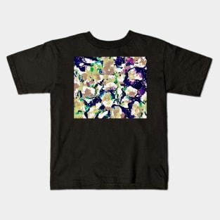 Splashy abstract floral print Kids T-Shirt